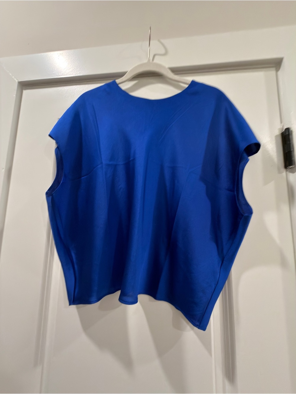 Banana Republic Cobalt Blue Relaxed Cap-Sleeve Tank